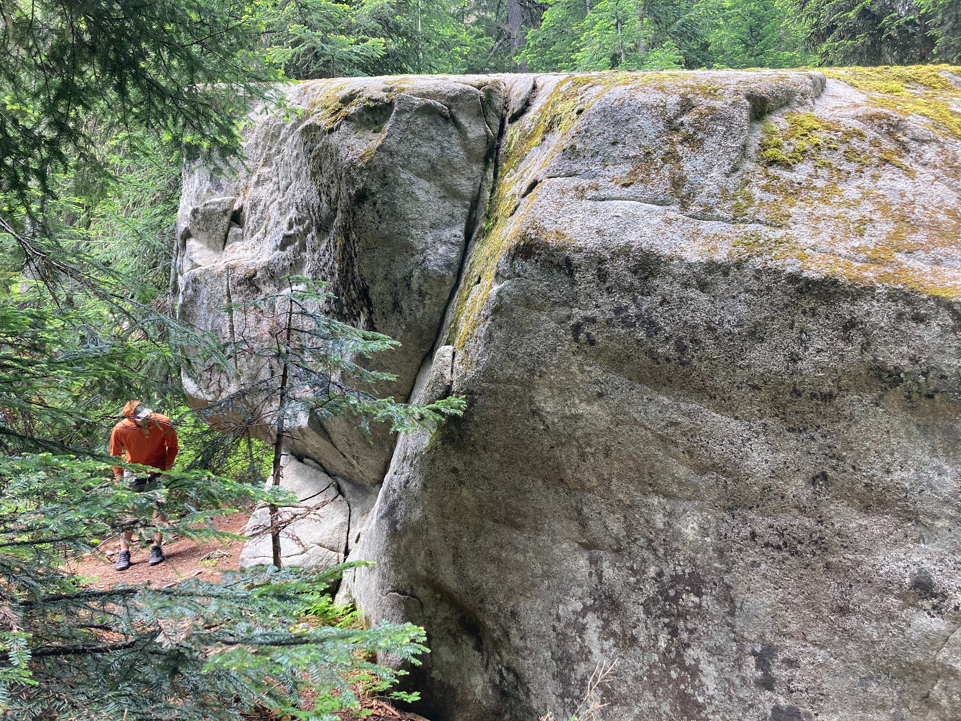 The Warrior, the line on the rock