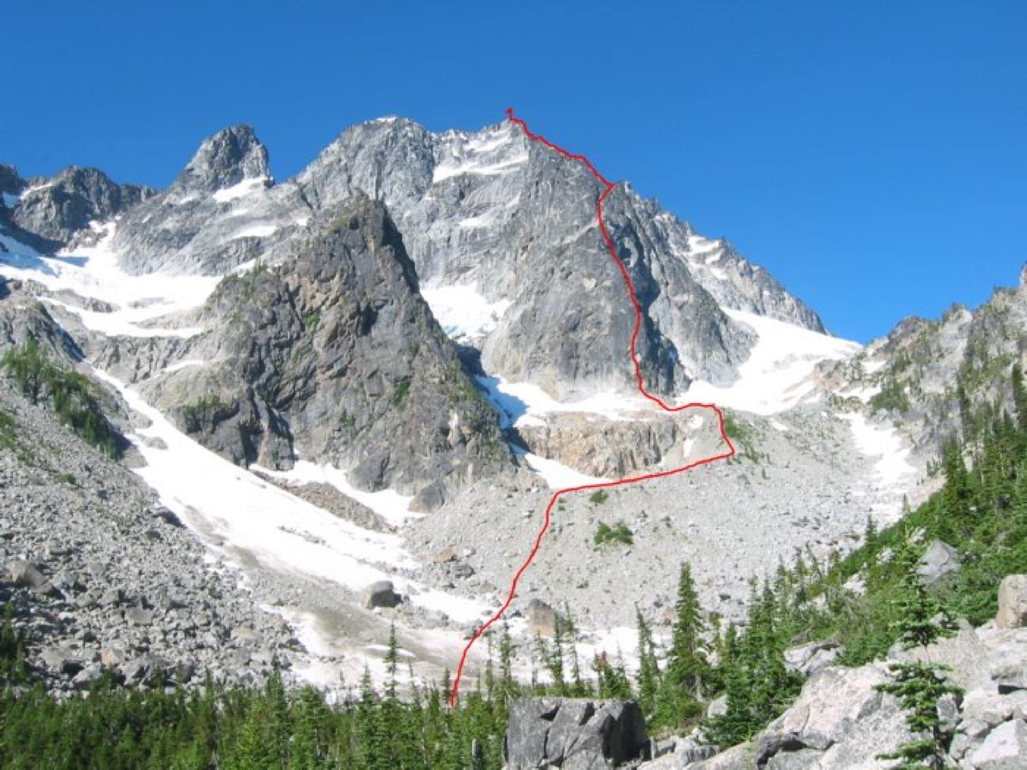 The Direct North Ridge w/ Gendarme