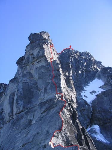 The Direct North Ridge w/ Gendarme